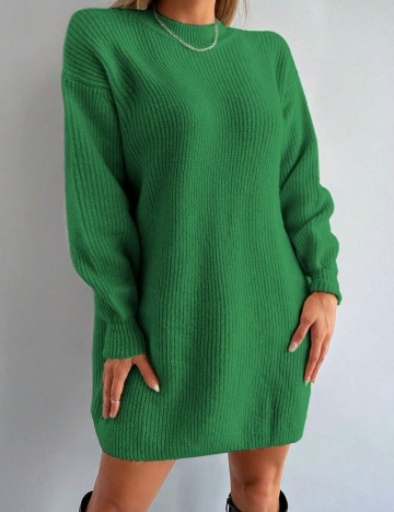 Rochie mini Shein, verde inchis