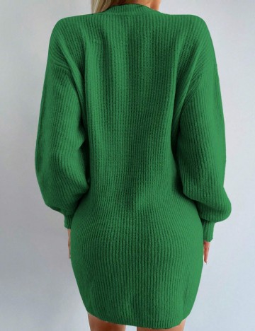 Rochie mini Shein, verde inchis