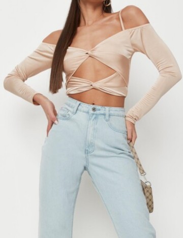 Top elegant Missguided, crem