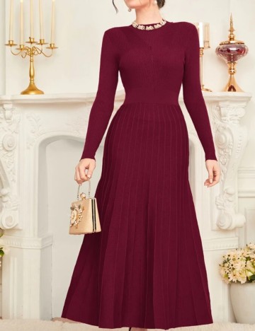 Rochie midi Shein, vișiniu