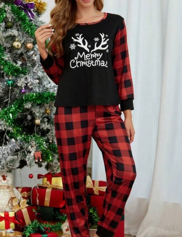 Compleu pijamale Shein, roșu