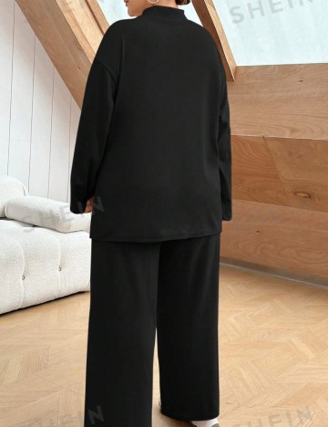Compleu Shein Curve+, negru