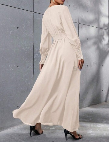 Rochie maxi Shein, crem