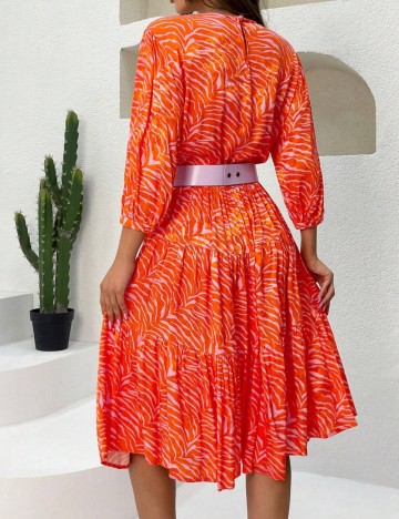 Rochie midi Shein, portocaliu