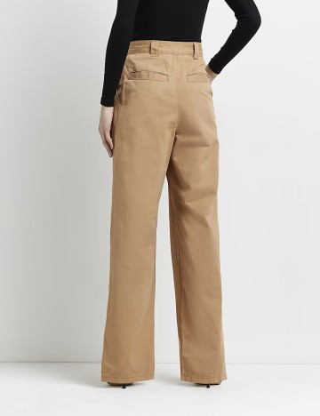 Pantaloni evazați River Island, camel