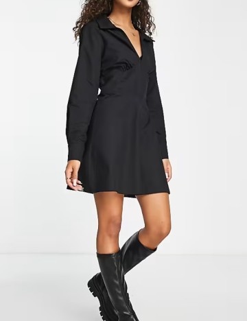 Rochie mini Miss Selfridge, negru