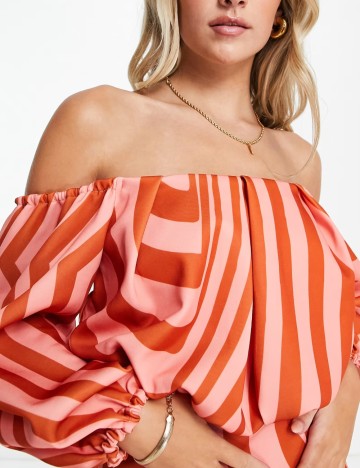 Rochie midi ASOS, mix culori