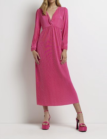 Rochie midi River Island, roz