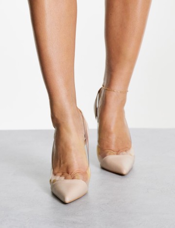 Pantofi cu toc Truffle Collection, bej