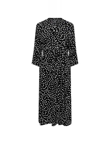 Rochie midi Pieces, negru