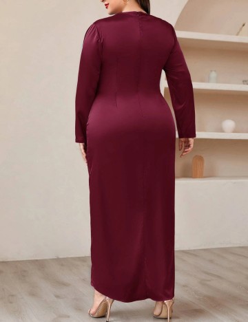 Rochie maxi Shein Curve+, vișiniu