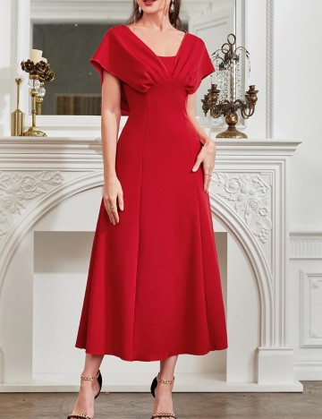 Rochie midi Shein, roșu
