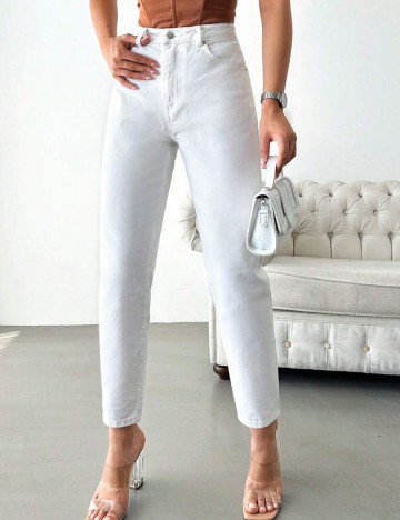 Jeans Shein, alb