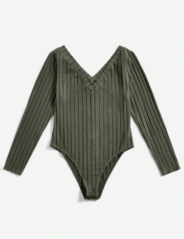 Bluză Tip Body Shein, verde