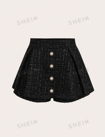 Fustă Pantalon Shein, negru