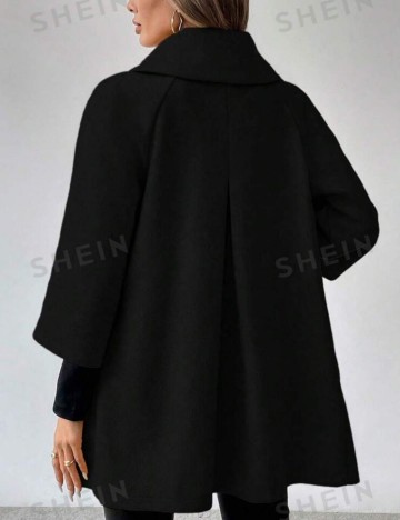 Palton de primăvară-toamnă Shein, negru