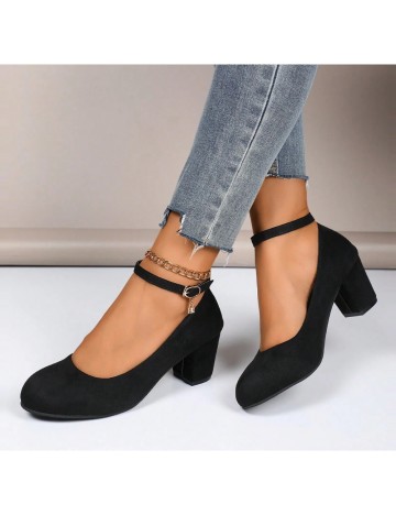 Pantofi cu toc Shein, negru