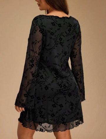 Rochie mini Shein Curve+, negru