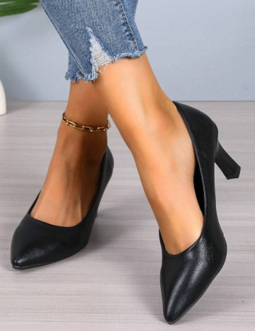 Pantofi cu toc Shein, negru