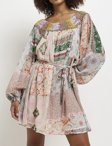 Rochie mini River Island, mix culori