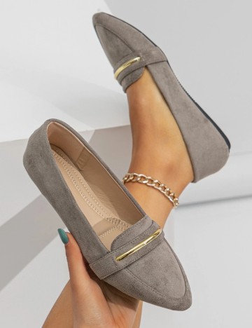 Mocasini Shein, gri