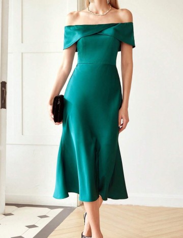 Rochie midi Shein, verde