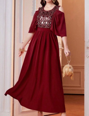 Rochie maxi Shein, roșu