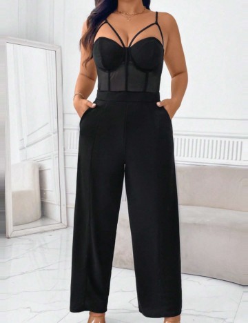 Salopetă Shein Curve+, negru