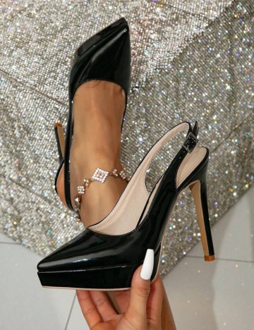 Pantofi cu toc Shein, negru