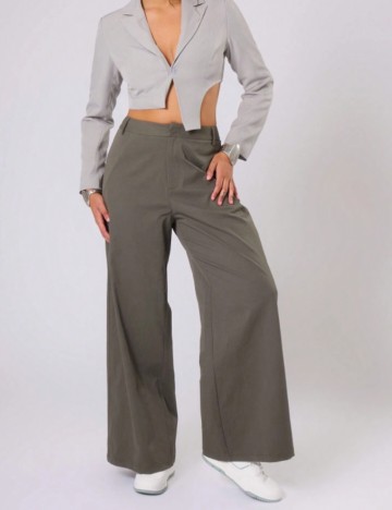 Pantaloni Shein Curve+, kaki