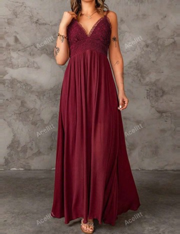 Rochie maxi Shein, vișiniu