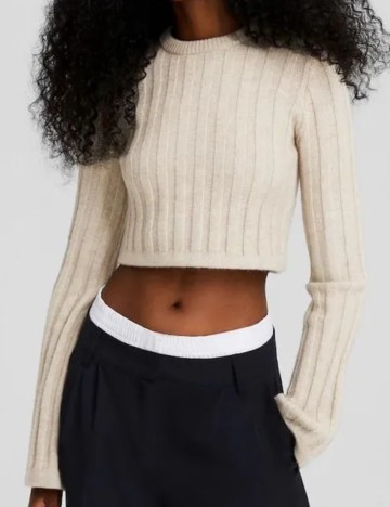 Pulover Bershka, bej