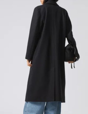 Palton WEEKDAY, negru