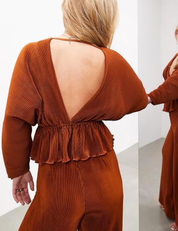 Cămașă ASOS, cărămiziu
