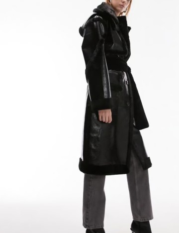 Palton Topshop, negru