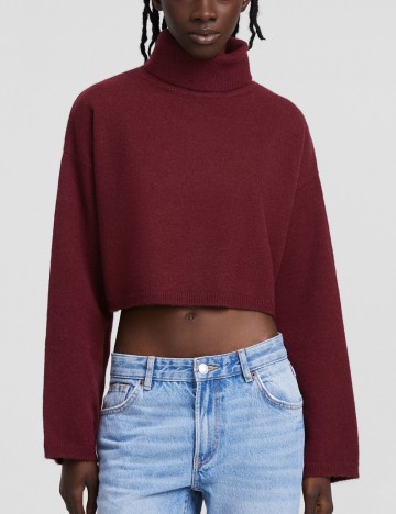 Pulover Bershka, vișiniu