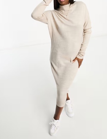 Rochie midi Threadbare, bej