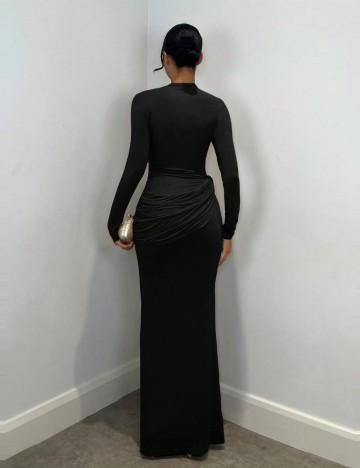 Rochie maxi SHEIN BAE, negru
