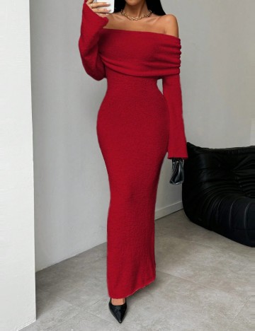 Rochie maxi Shein, roșu