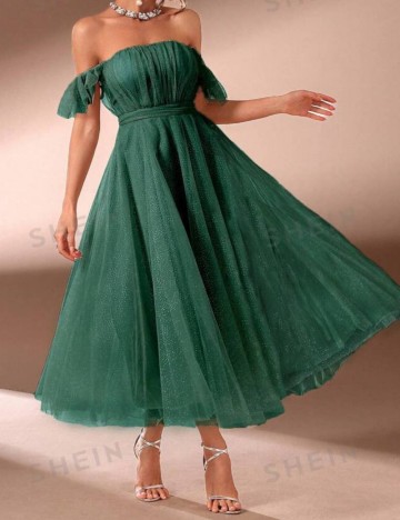 Rochie maxi Shein, verde