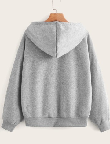 Hanorac Cu Fermoar Shein, gri