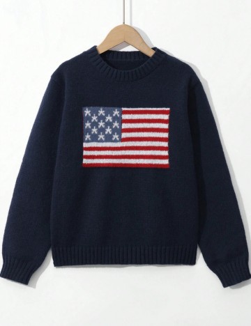 Pulover Shein, bleumarin