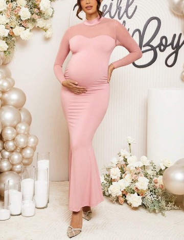 Rochie maxi Shein, roz