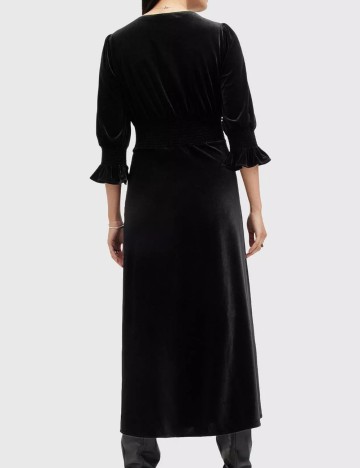Rochie midi Allsaints, negru