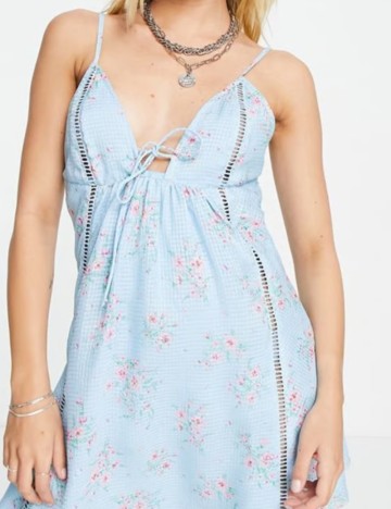 Rochie mini Reclaimed vintage, albastru