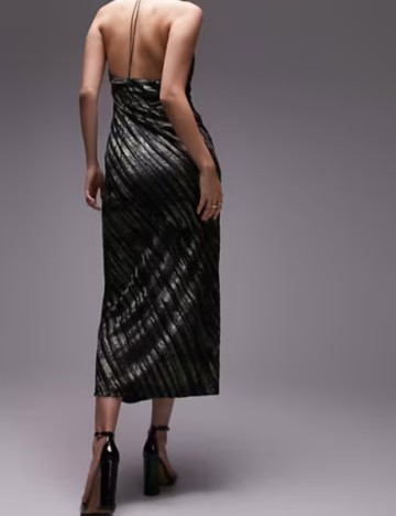 Rochie midi Topshop, mix culori