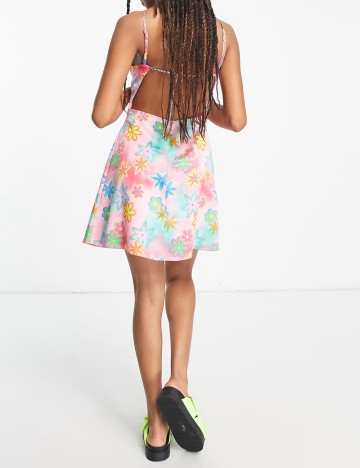 Rochie mini Collusion, mix culori