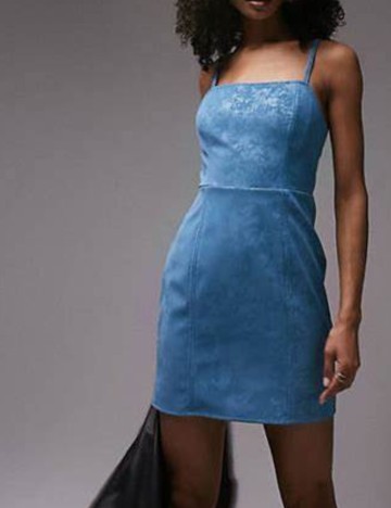 Rochie midi Topshop, albastru