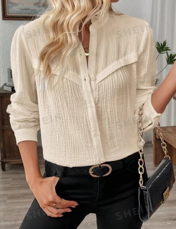 Cămașă Shein, bej