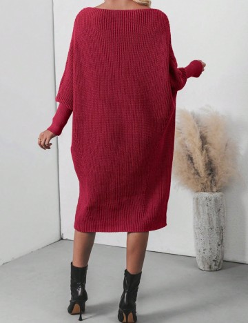 Rochie midi Shein, vișiniu